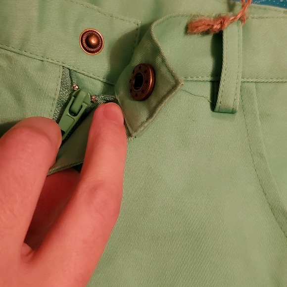 NWT! Crew Kids Mint Green Boys Cropped Pants Size 7 Boys - Picture 6 of 8